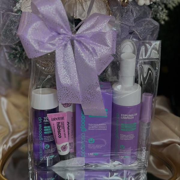 Kit com laço lilás